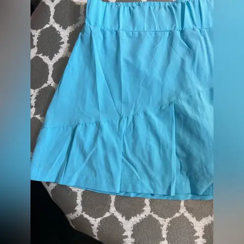 Bcg Blue Skater Mini Skirt sz S Pleated Tennis Activewear Casual Resort Wear