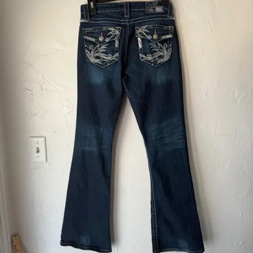 Cruel Girl Bianca Jeans Dark Wash Embellished Pockets Bootcut Western Women's 7R