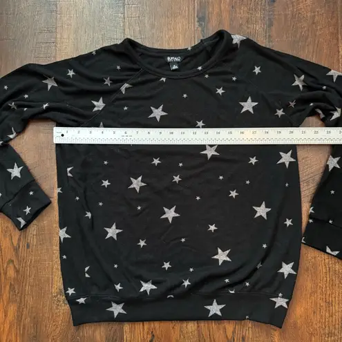Buffalo David Bitton black crew neck sweater with stars, size M - Image 9