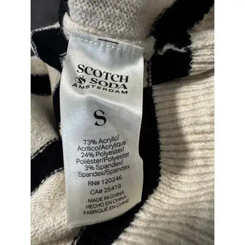 Scotch & Soda Striped Sweater Oatmeal Heather Pop New with Tags Size Small