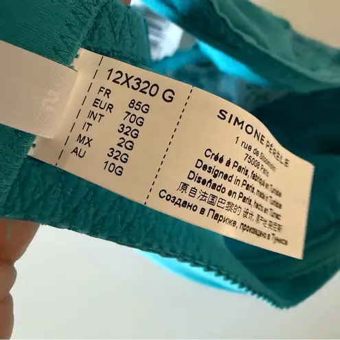 Simone Perele Atoll Blue Delice Full Cup Underwire Bra 1A4330 Sz 32G $95