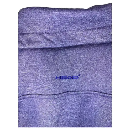 Head Sweatshirt Womens S Tennis Gear High Funnel Zip Neck Fleece Pullover Purple