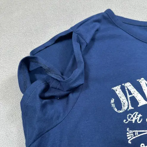 Janis Joplin Concert Shirt 2XL Blue Womens American Flag Concert Slit Tee Top Size XXL