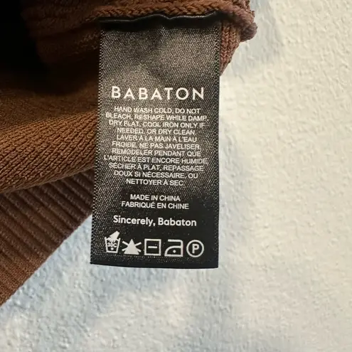 Babaton Aritzia Sculpt Knit Squareneck Cropped T-Shirt 092