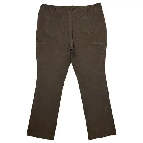 Duluth Trading Company Dark Brown Wearwithall Ponte Knit Pants (18x33) Women’s Size 33