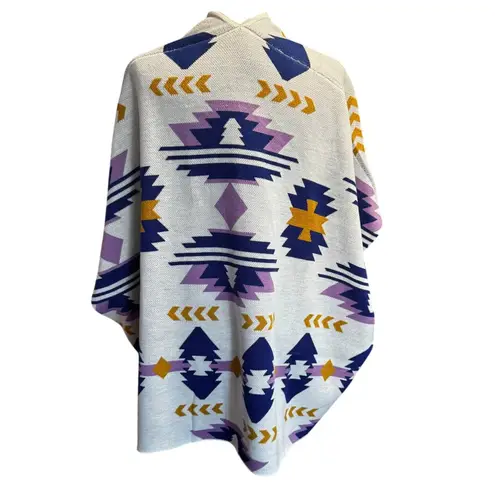 Wrangler Retro Southwestern Poncho Cardigan One Size Fits All