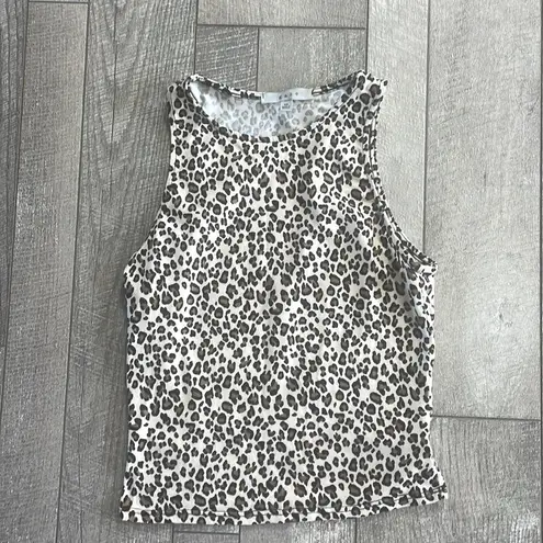 Nordstrom GAZE Size XS Cheetah Print Tank Top