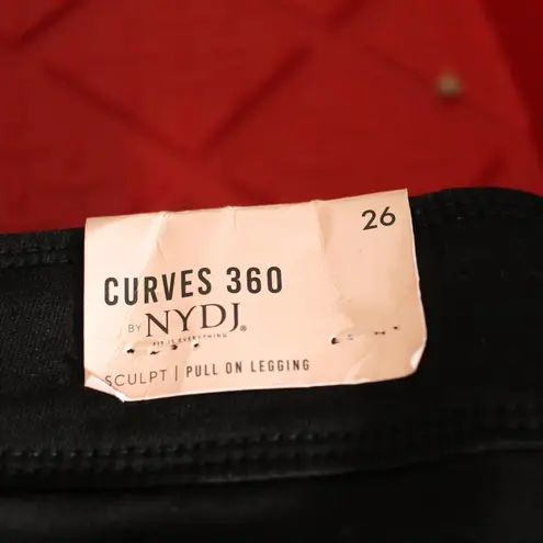 NYDJ  Curves 360 Sculpt Pull On Legging in Black Size 26 NWT
