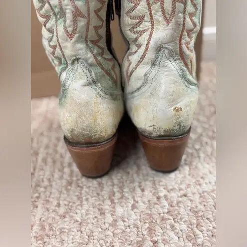 Corral Turquoise and Brown Western Boots Size 7M