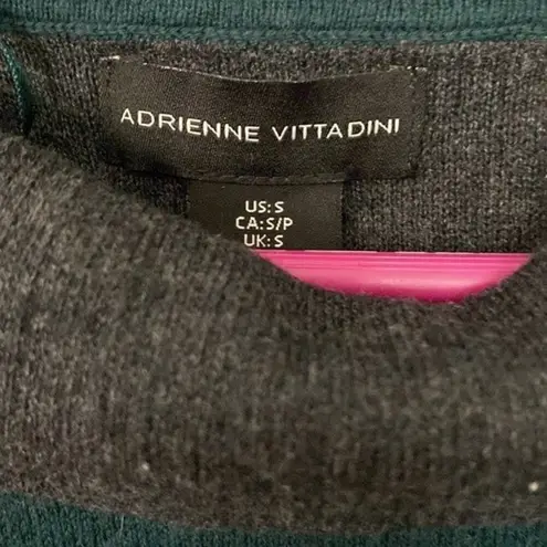 Adrienne Vittadini NWT green and gray cotton blend sweater dress. . Size S