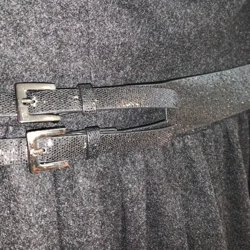 Susana Monaco Strapless Wool Dress with Glittery Belt