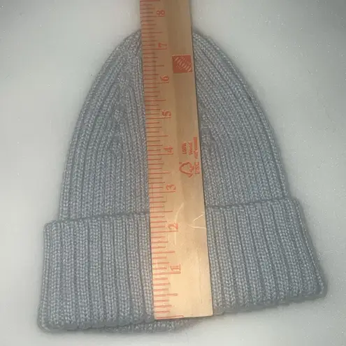 None Knitted Gray Beanie Cap OS Winter Fall Football Friday Nights