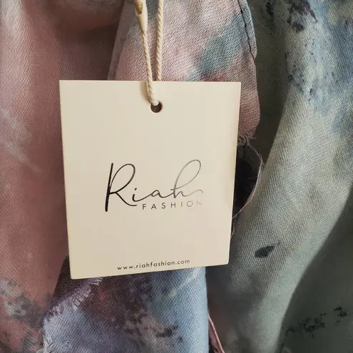 Riah Fashion Multicolored Open Front Kimono One Size Fits Most