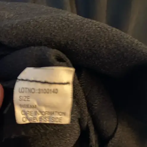 Vintage Li Na High Fashion Black Blouse with Brown Flower Details, Size Small