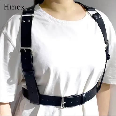 Harness Suspender O Ring Bondage Baddie Black