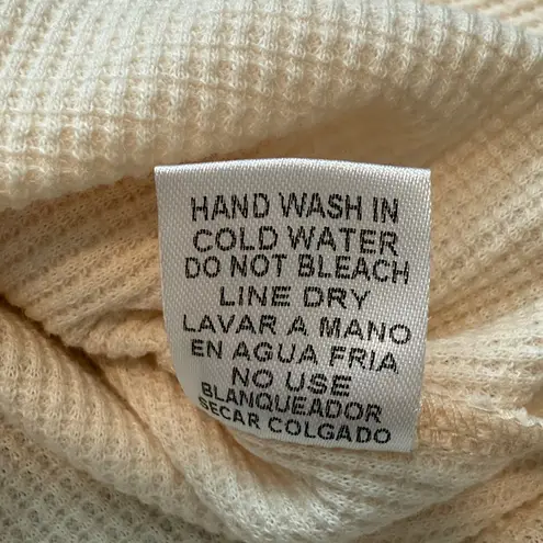 &merci &merci cream off shoulder knit top sz S