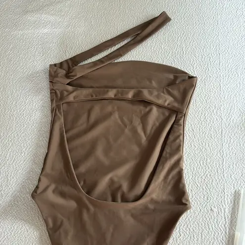 JADE Halo One Piece, Nude Matte, Size Small, $220 Tan
