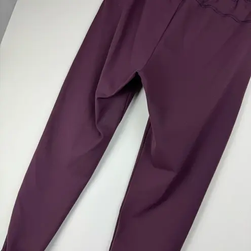 Zyia Active Unwind Joggers Athletic Pants Sz XS Maroon Plum Purple Drawstring