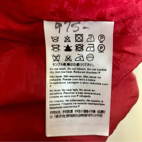 Escada Dress Darla Cherry Red Cerise Cherry Color Lacquer Gathered Detail US 8