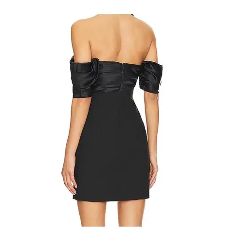 Cinq A Sept Sibyl Off the Shoulder Mini Dress Black Size 14 NWT Size L