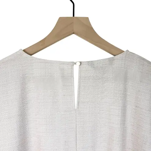 Misook Painted Sunset Blouson Sleeve Maxi Dress Beige Sz XL NWT