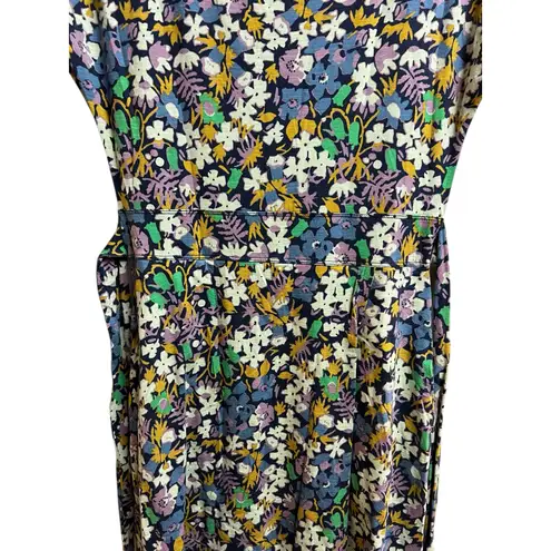 Toad & Co Women's Floral Cue Wrap Short Sleeve Dress Small