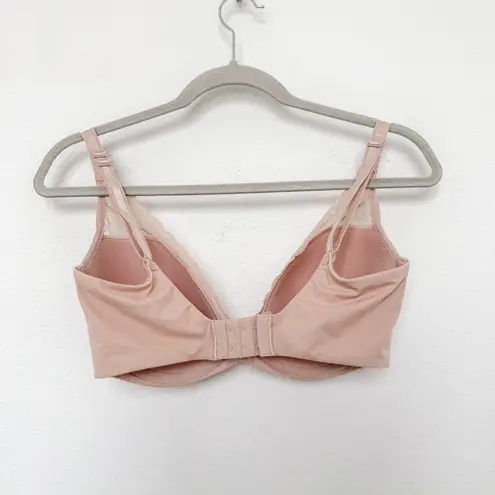 Chantelle NWOT Norah Chic Plunge T-Shirt Bra Lace in Rose Size 32DDDD