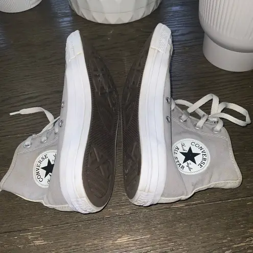 Converse  Unisex Chuck Taylor Gray High-Top Sneakers Size Women’s 8 Men’s 6
