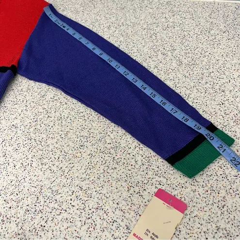 Neiman Marcus Vintage NWT  Ami Knits Color Block 90’s Knit Sweater Dress Size 12