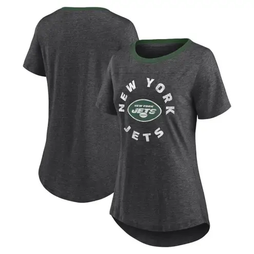 NFL Team Apparel NFL New York Jets Women's Roundabout Short Sleeve Fashion T-Shirt, 2XL