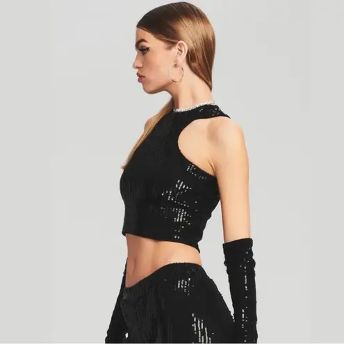 Retrofête NWOT RETROFETE Audra Sequin Knit Racerback Top