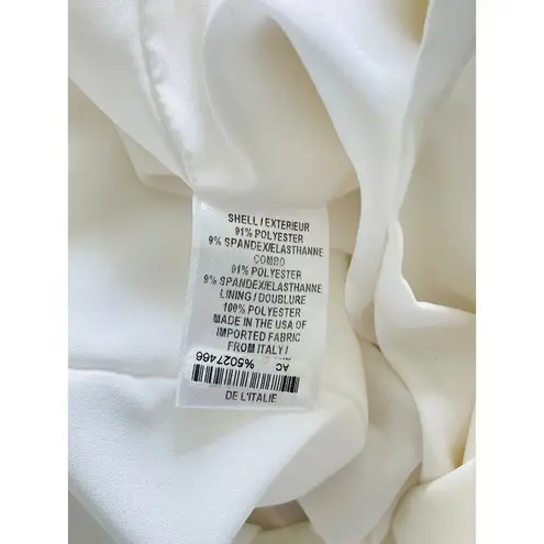 Milly Asymmetrical Color block Shift Dress Neutral Cream Tan