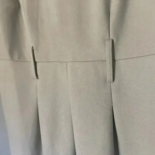 Adrienne Vittadini  Neutral Sheath Dress Size 10 Beige Short‎ Sleeve Minimalist