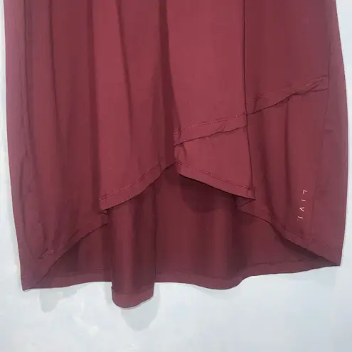 Lane Bryant  LIVI Maroon V-Neck Soft Tunic Tank Top Sporty Athletic Casual 18/20