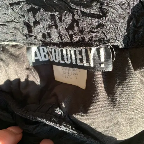 Absolutely Vintage 80’s Black Open Back Bodycon Mini Dress