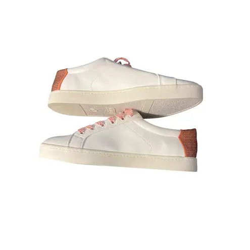 Circus by Sam Edelman Circus Sam Edelman Flamingo Embellished Sneakers Shoes White Pink Lace Up 9.5