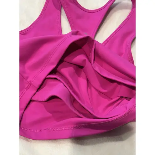 X by Gottex Women's Sports Bra ULTRALUXE NYLON Quick Dry Size XS Deep Magenta Pink