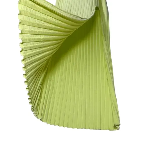 NWT Simon Miller Macu Maxi Ribbed Skirt with Slit in Swing Yellow Size M