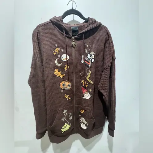 Her Universe Cartoon Network Over The Garden Wall Fall Characters Icons Oversized Zip Sweater