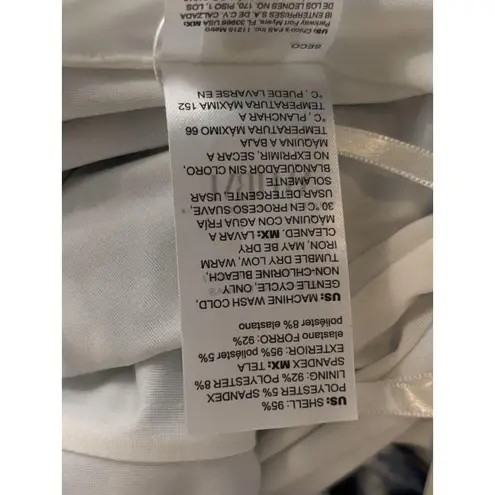 WHBM Women M Criss Cross Halter Top Tie Dyed Blue Pullover Beach Wear Lagen Look Size M