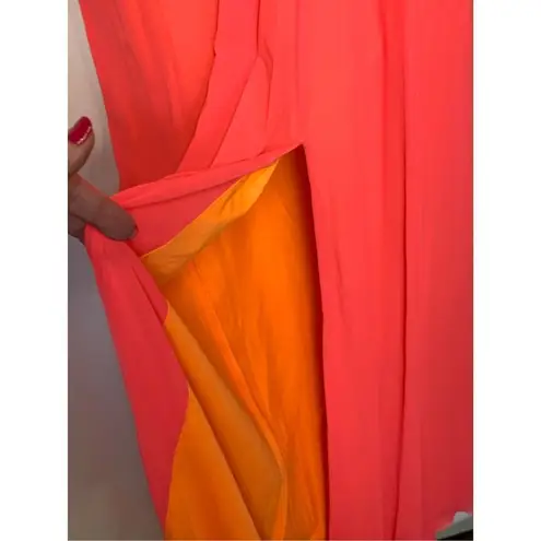 Jovani Beyond division by  halter front slit dress size 2