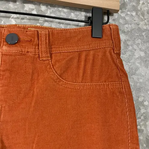 Pilcro and the Letterpress Anthropologie Orange Serif Corduroy Pants - Size 26