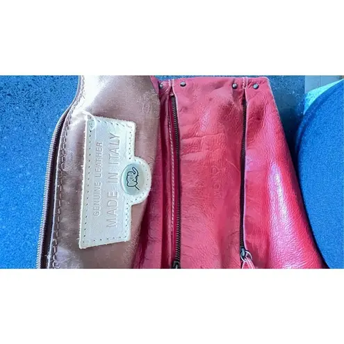 AVORIO Messenger Leather Bag Leather Made In Italy Black