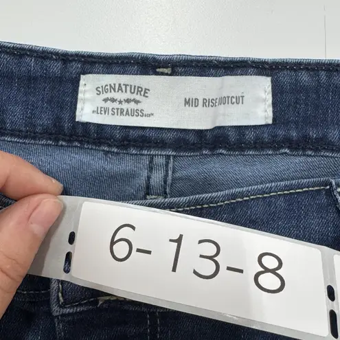 Signature Levi Strauss & Co Jeans Womens 12 Blue Mid Rise Bootcut Stretch Denim