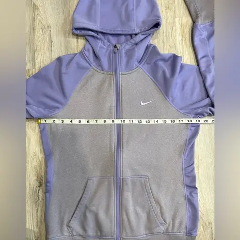 Nike  Women’s Therma Fit Full Zip Hoodie Purple Gray Size M