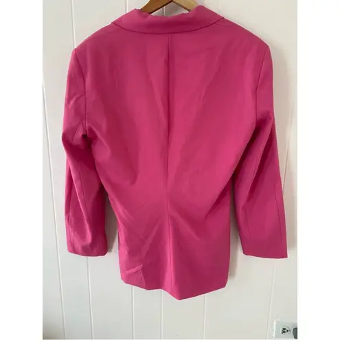 ZARA  Oversized Pink Tapered Waist Blazer Bloggers Favorite Size X-Small 4432/700