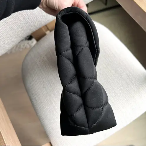 Saint Laurent New YSL Yves Large Sade Satin Envelope Clutch in Black