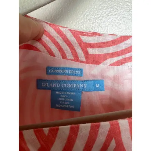 Island Company Interlocking Patterned Capricorn Mini Dress Sz. M Pink Size M
