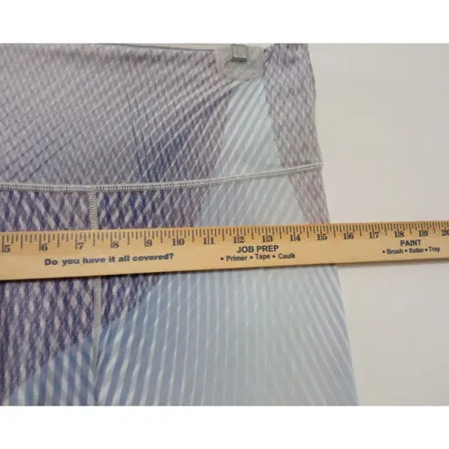 Peloton Women's Leggings High-Waist Geo White Blue Sails Geometric Size XL