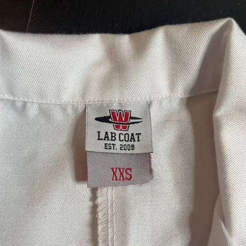 Lab Coat White XXS Women's Science Medical Work Uniform Labwear